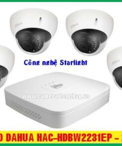 Combo Dahua HAC-HDBW2231EP - Starlight